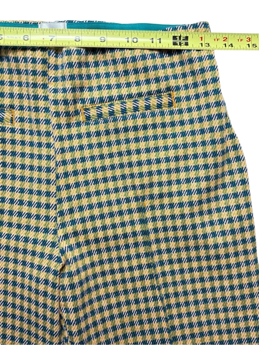 Anthropologie Maeve Houndstooth Knit Cuffed Wide Leg Crop Pants Size XS - Picture 7 of 13